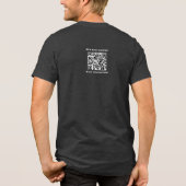 Lustige AI-Startup-Tech – 2 QR-Code-Custom-Marketi Tri-Blend Shirt (Rückseite)