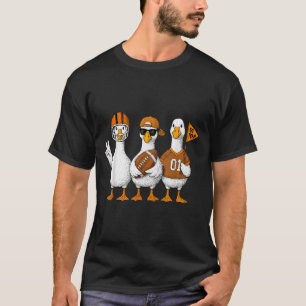 Lustige alberne Gans Enten Football Herbst Footbal T-Shirt