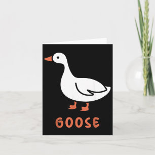 Lustige alberne Gans Karte
