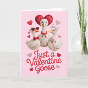 Lustige Alberne Gans Valentinstag Karte