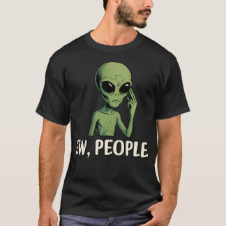 Lustige Alien Introvert Humor Leute T-Shirt
