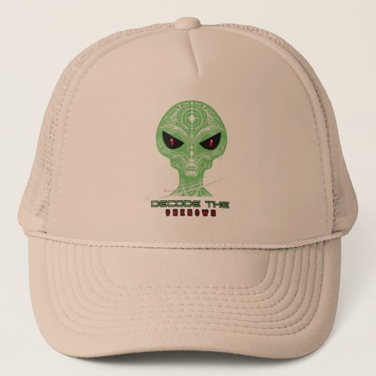 Lustige Alien-Trucker-Mütze – Geschenk für UFO-Lie Truckerkappe (Vorderseite)
