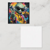 Lustige Alien-Vibes Begleitkarte (Vorne/Hinten)