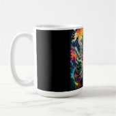 Lustige Alien-Vibes Kaffeetasse (Links)
