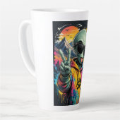 Lustige Alien-Vibes Milchtasse (Linke Ecke)
