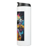 Lustige Alien-Vibes Thermosbecher (Nach rechts gedreht)