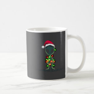Lustige Alien-Weihnachtsgrafik-Lichter-Liebhaber E Kaffeetasse