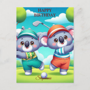 Lustige Alles Gute zum Geburtstag Golfball Liebhab Postkarte