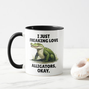 Lustige Alligator-Liebhaber-Tasse Reptilienliebhab Tasse