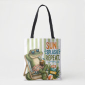 Lustige Alligator-Strandtasche Tasche (Vorderseite)