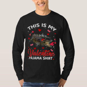 Lustige Alligator-Tiere Das Ist Mein Valentins-Pyj T-Shirt