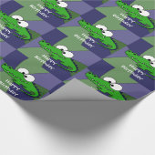 Lustige Alligatorkunst Geschenkpapier (Ecke)