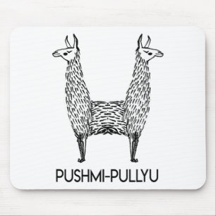 Lustige Alpaka Lama Style, Pushmi-pullyu Yoga  Mousepad
