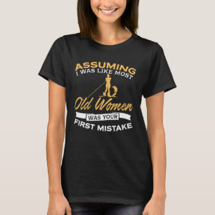 Lustige alte Frauen-Wasserski-Liebhaber T-Shirt