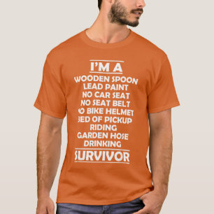 Lustige alte Leute Gartenschlauch Trinkender Überl T-Shirt