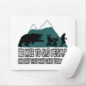 Lustige alte Leute Mousepad (Mit Mouse)