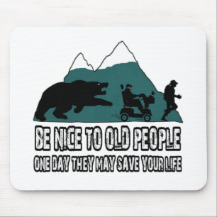 Lustige alte Leute Mousepad