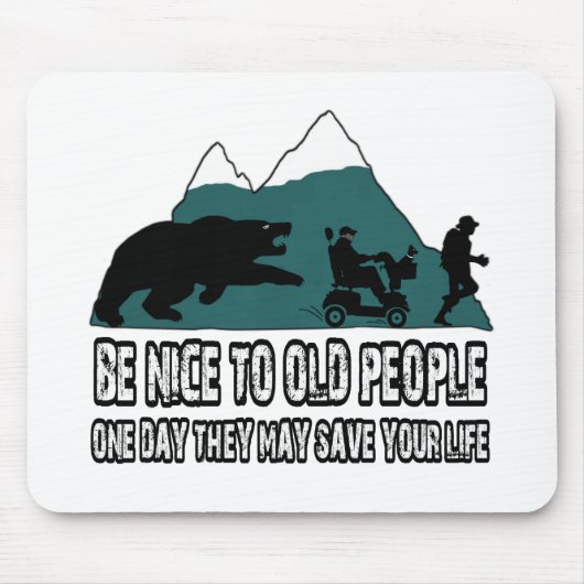 Lustige alte Leute Mousepad (Vorne)