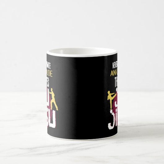 Lustige alte Typ Jiu Jitsu Kaffeetasse (Mittel)