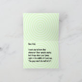 Lustige alternative schlechte Vater-Karte Karte (Innenseite)