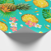 Lustige Ananas Geschenkpapier (Ecke)