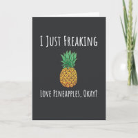 Lustige Ananas Karten Humor Frucht Humorvoll