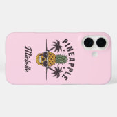 Lustige Ananas mit Sonnenbrille Personalisiert Case-Mate iPhone Hülle (Rückseite (Horizontal))