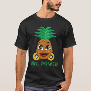 Lustige Ananas Schwarze Mädchen Magie Melanin Mädc T-Shirt