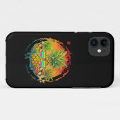 Lustige Ananas Sommer Stimmung Case-Mate iPhone Hülle (Rückseite (Horizontal))