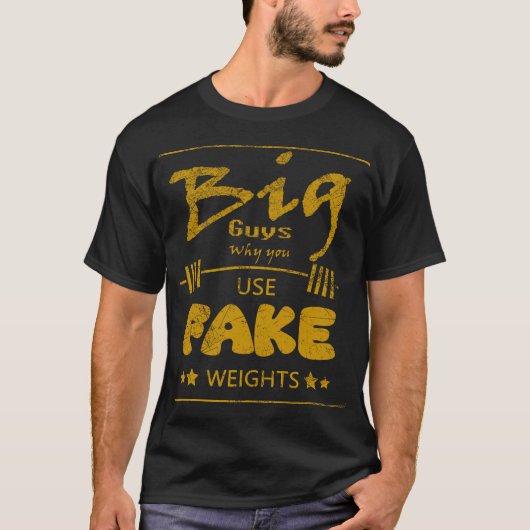 lustige anatoles Fake-Gewichtsprank - gelb / gold T-Shirt (Vorderseite)
