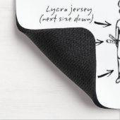 Lustige Anatomie eines MAMIL Entwurfs Mousepad (Ecke)