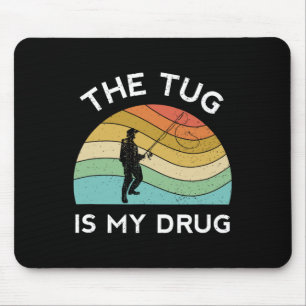 Lustige Angel-Männer Der Ruck Ist Meine Droge Frau Mousepad
