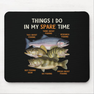 Lustige Angelbekleidung für Männer Mousepad