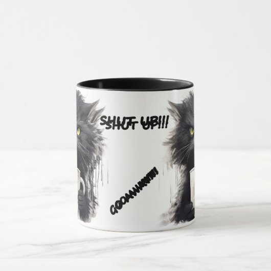 lustige Angry Cat Coffee Tasse (Zentrum)