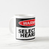 Lustige Anhörung Kaffeetasse (Vorderseite Links)