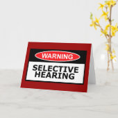 Lustige Anhörung Karte (Gelbe Blume)