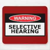 Lustige Anhörung Mousepad (Vorne)