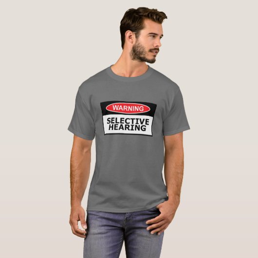 Lustige Anhörung T-Shirt (Vorne ganz)