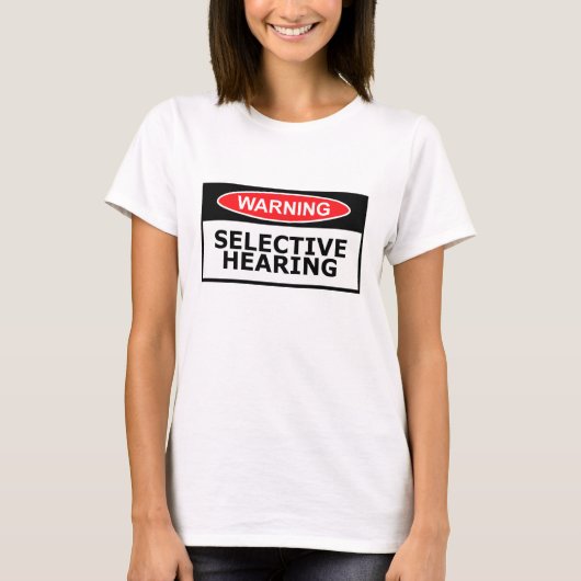 Lustige Anhörung T-Shirt (Vorderseite)