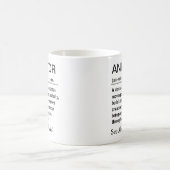 Lustige Animator-Definition Kaffeetasse (Mittel)