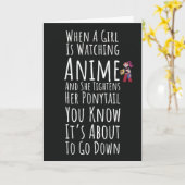 Lustige Anime Karten Mädchen Tochter Für Ihre Otak (Gelbe Blume)