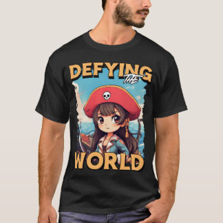 lustige Anime-Piratentochter T-Shirt