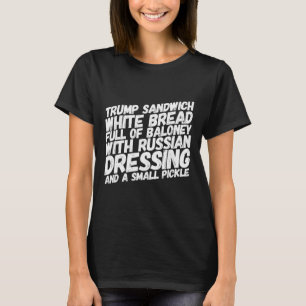 Lustige Anti-Trump-Sandwich-Impeachment-Trump-Poli T-Shirt