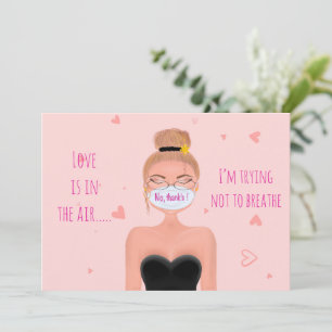 Lustige Anti-Valentinstag-Handzeichnung  Feiertagskarte