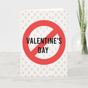 Lustige Anti-Valentinstag-Karte Karte