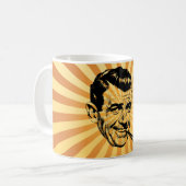 Lustige antike Rauchpfeife Kaffeetasse (Vorderseite Links)