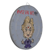 Lustige Antipolitische Kunst Hillary Clintons Dartscheibe (Vorderseite Links)