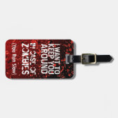 Lustige Apokalypse der Zombie-| lassen Sie Gepäckanhänger (Vorderseite horizontal)