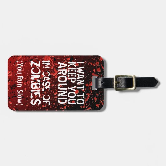 Lustige Apokalypse der Zombie-| lassen Sie Gepäckanhänger (Vorderseite horizontal)