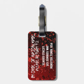 Lustige Apokalypse der Zombie-| lassen Sie Gepäckanhänger (Rückseite vertikal)